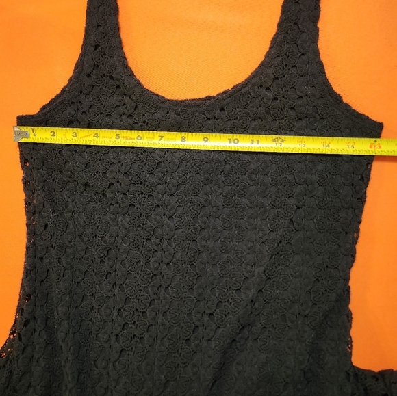 Xhilaration Crochet Knit HIGH-LOW DRESS, MED. 54" at Longest Point EUC - Picture 8 of 8